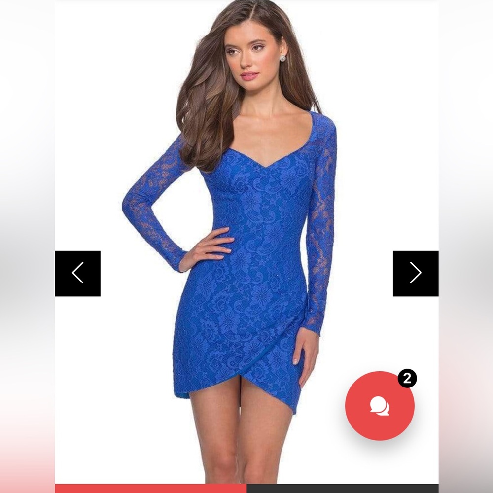 Electric blue dress only worn once.